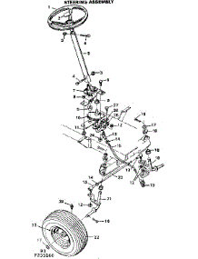 Steering Assembly parts for Craftsman Front-Engine Lawn Tractor 502255160 from AppliancePartsPros.com