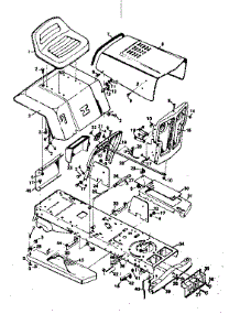 Top Half parts for Craftsman Front-Engine Lawn Tractor 502255161 from AppliancePartsPros.com