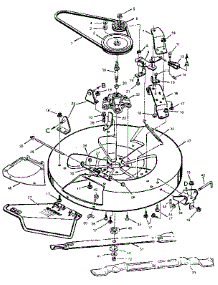 Mower Housing parts for Craftsman Front-Engine Lawn Tractor 502255172 from AppliancePartsPros.com