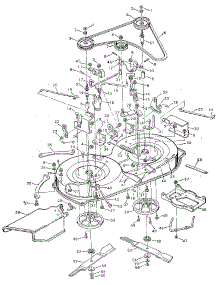 Mower Housing parts for Craftsman Front-Engine Lawn Tractor 502255180 from AppliancePartsPros.com