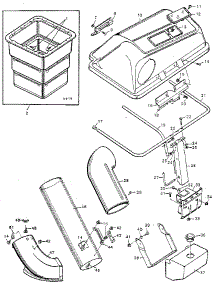Grass Bagger parts for Craftsman Front-Engine Lawn Tractor 502255192 from AppliancePartsPros.com