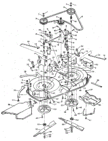 Mower Housing parts for Craftsman Front-Engine Lawn Tractor 502255193 from AppliancePartsPros.com