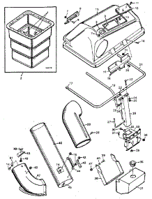 Grass Bagger parts for Craftsman Front-Engine Lawn Tractor 502255193 from AppliancePartsPros.com