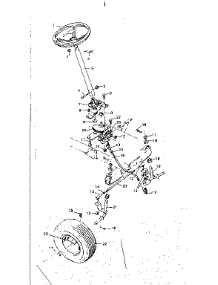 Steering Assembly parts for Craftsman Front-Engine Lawn Tractor 502255291 from AppliancePartsPros.com