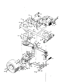 Drive Assembly parts for Craftsman Front-Engine Lawn Tractor 502255291 from AppliancePartsPros.com