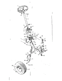 Steering Assembly parts for Craftsman Front-Engine Lawn Tractor 502255292 from AppliancePartsPros.com