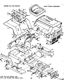 Body Parts Assembly parts for Craftsman Front-Engine Lawn Tractor 502255322 from AppliancePartsPros.com
