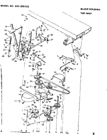 Blade Housing Top Half parts for Craftsman Front-Engine Lawn Tractor 502255322 from AppliancePartsPros.com