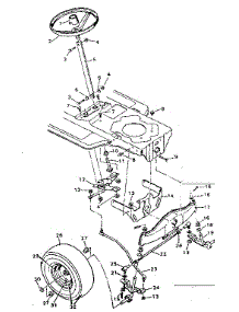 Steering Parts parts for Craftsman Front-Engine Lawn Tractor 502255381 from AppliancePartsPros.com