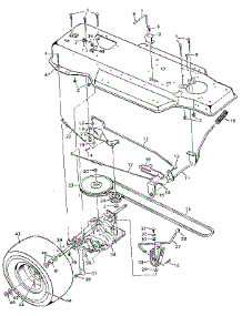 Motion Drive parts for Craftsman Front-Engine Lawn Tractor 502255530 from AppliancePartsPros.com