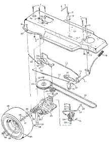 Motion Drive parts for Craftsman Front-Engine Lawn Tractor 502255531 from AppliancePartsPros.com