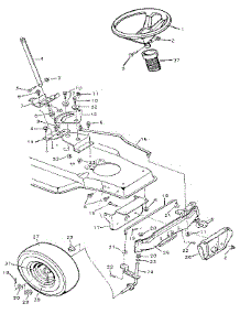 Steering parts for Craftsman Front-Engine Lawn Tractor 502255531 from AppliancePartsPros.com