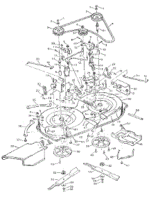 Mower Housing parts for Craftsman Front-Engine Lawn Tractor 502255531 from AppliancePartsPros.com