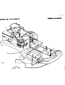 Wiring Diagram parts for Craftsman Front-Engine Lawn Tractor 502255610 from AppliancePartsPros.com