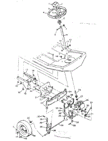 Steering System parts for Craftsman Front-Engine Lawn Tractor 502255620 from AppliancePartsPros.com