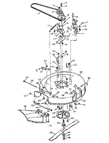 Mower Deck parts for Craftsman Front-Engine Lawn Tractor 502255620 from AppliancePartsPros.com