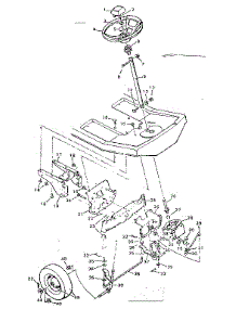 Replacement Parts Steering System parts for Craftsman Front-Engine Lawn Tractor 502255621 from AppliancePartsPros.com