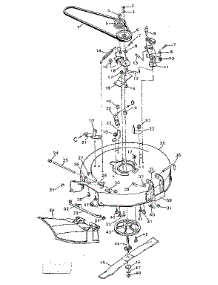 Replacement Parts Blade Housing parts for Craftsman Front-Engine Lawn Tractor 502255621 from AppliancePartsPros.com