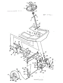 Replacement Parts Steering System parts for Craftsman Front-Engine Lawn Tractor 502255622 from AppliancePartsPros.com