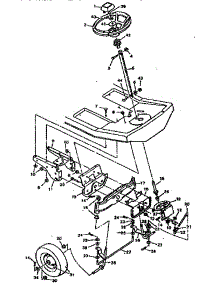 Replacement Parts Steering System parts for Craftsman Front-Engine Lawn Tractor 502255623 from AppliancePartsPros.com