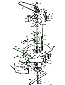 Replacement Parts Blade Housing Suspension parts for Craftsman Front-Engine Lawn Tractor 502255623 from AppliancePartsPros.com