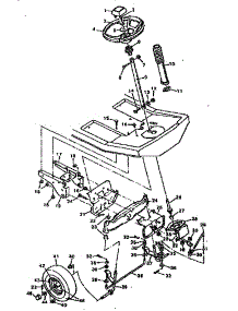 Replacement Parts Steering System parts for Craftsman Front-Engine Lawn Tractor 502255630 from AppliancePartsPros.com