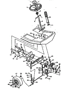 Replacement Parts Steering System parts for Craftsman Front-Engine Lawn Tractor 502255632 from AppliancePartsPros.com