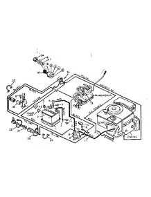 Wiring parts for Craftsman Front-Engine Lawn Tractor 502255634 from AppliancePartsPros.com