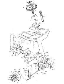 Steering System parts for Craftsman Front-Engine Lawn Tractor 502255634 from AppliancePartsPros.com