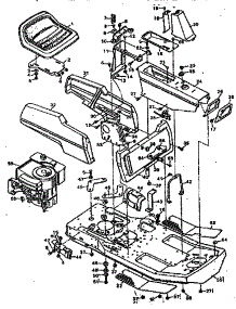 Replacement Parts Body And Chassis parts for Craftsman Front-Engine Lawn Tractor 502255641 from AppliancePartsPros.com