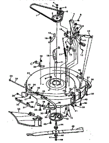 Replacement Parts Blade Housing parts for Craftsman Front-Engine Lawn Tractor 502255641 from AppliancePartsPros.com