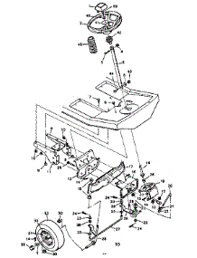 Steering System parts for Craftsman Front-Engine Lawn Tractor 502255642 from AppliancePartsPros.com