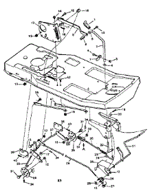 Blade Housing Suspension parts for Craftsman Front-Engine Lawn Tractor 502255642 from AppliancePartsPros.com