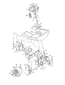 Steering System parts for Craftsman Front-Engine Lawn Tractor 502255644 from AppliancePartsPros.com