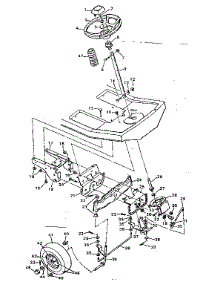 Replacement Parts Steering System parts for Craftsman Front-Engine Lawn Tractor 502255651 from AppliancePartsPros.com