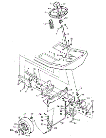 Steering System parts for Craftsman Front-Engine Lawn Tractor 502255652 from AppliancePartsPros.com