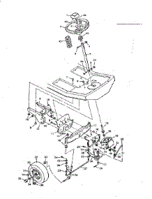 Replacement Parts Steering System parts for Craftsman Front-Engine Lawn Tractor 502255653 from AppliancePartsPros.com