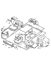 Wiring parts for Craftsman Front-Engine Lawn Tractor 502255654 from AppliancePartsPros.com