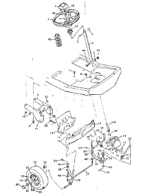 Steering System parts for Craftsman Front-Engine Lawn Tractor 502255654 from AppliancePartsPros.com