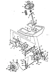 Steering System parts for Craftsman Front-Engine Lawn Tractor 502255661 from AppliancePartsPros.com