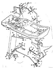 Blade Housing Suspension parts for Craftsman Front-Engine Lawn Tractor 502255661 from AppliancePartsPros.com