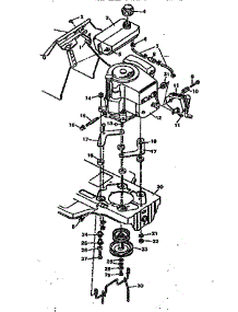 Replacement Parts Engine Mount parts for Craftsman Front-Engine Lawn Tractor 502255711 from AppliancePartsPros.com