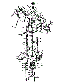 Replacement Parts Engine Mount parts for Craftsman Front-Engine Lawn Tractor 502255713 from AppliancePartsPros.com