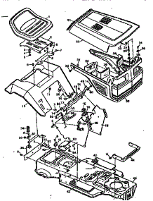 Chassis & Hood parts for Craftsman Front-Engine Lawn Tractor 502255752 from AppliancePartsPros.com