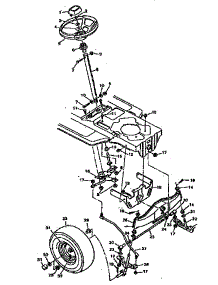 Steering System parts for Craftsman Front-Engine Lawn Tractor 502255752 from AppliancePartsPros.com