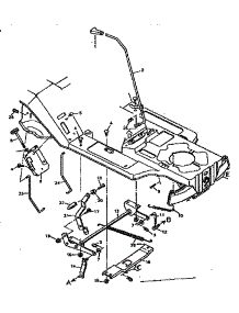 Blade Housing Suspension parts for Craftsman Front-Engine Lawn Tractor 502255752 from AppliancePartsPros.com