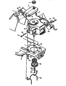 Engine Mount parts for Craftsman Front-Engine Lawn Tractor 502255752 from AppliancePartsPros.com