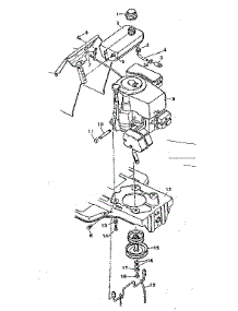 Engine Mount parts for Craftsman Front-Engine Lawn Tractor 502255761 from AppliancePartsPros.com