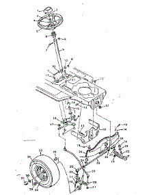 Steering System parts for Craftsman Front-Engine Lawn Tractor 502255761 from AppliancePartsPros.com