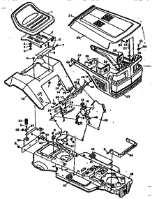 Replacement Parts Chassis & Hood parts for Craftsman Front-Engine Lawn Tractor 502255780 from AppliancePartsPros.com